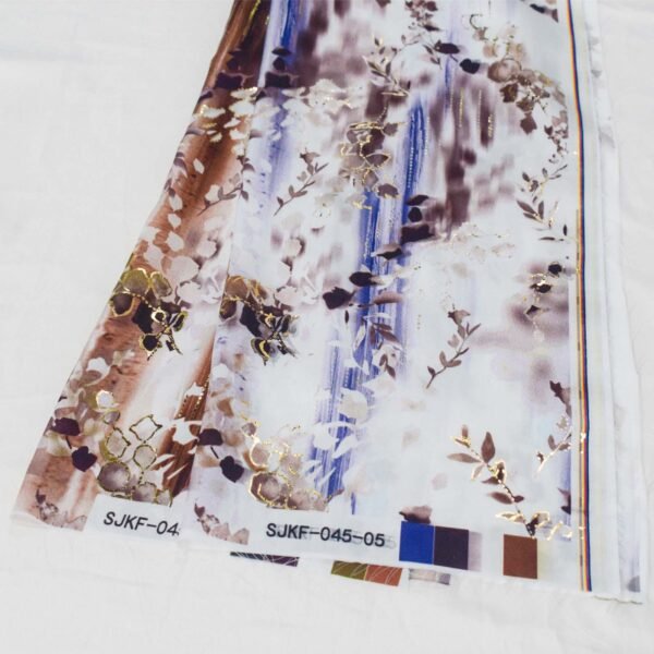Foil Stamping Geometric Printed Polyester Woven Fabric Wholesale - Image 4