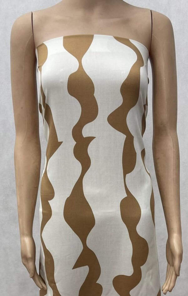 Wavy Strip Print 45s Yarn 100% Rayon fabric Lightweight Dress Materail HL-491802