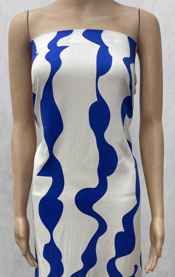 Wavy Strip Print 45s Yarn 100% Rayon fabric Lightweight Dress Materail HL-491802