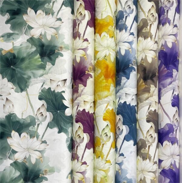60s cotton printed fabric