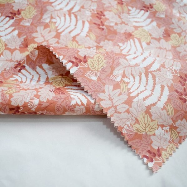 Floral with Fern Printed 100% Cotton Poplin Fabric