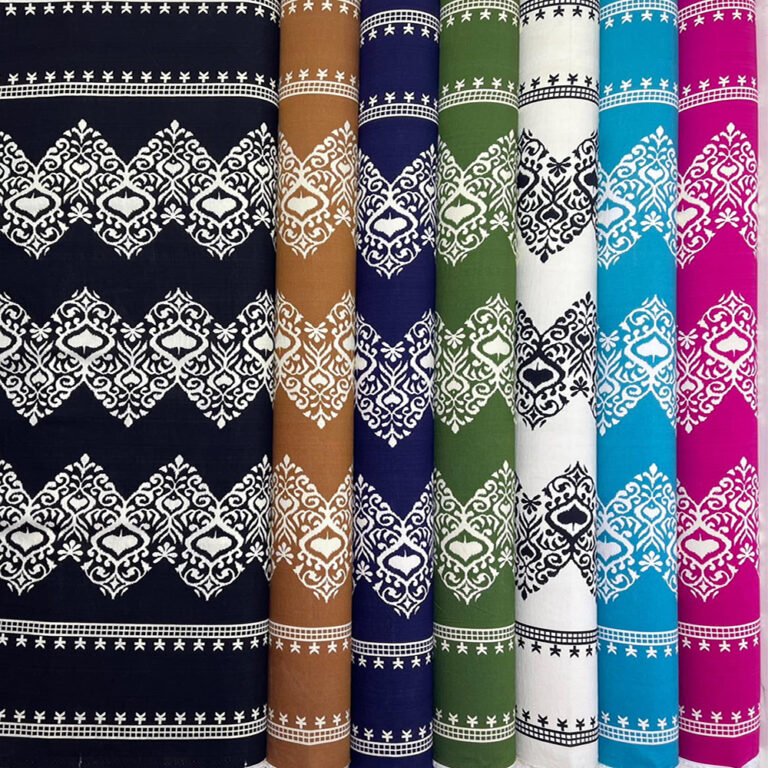 Printed Rayon Polyester Blend Fabric