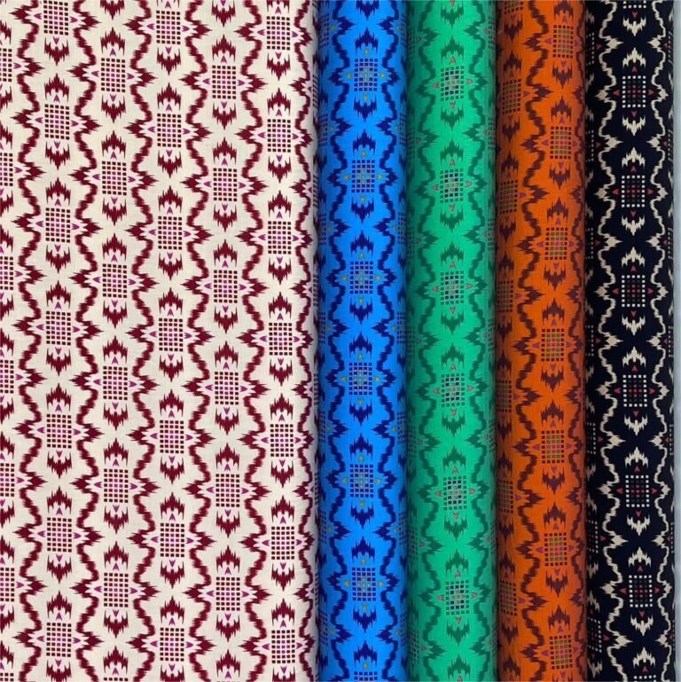 Printed Rayon Polyester Blend Fabric