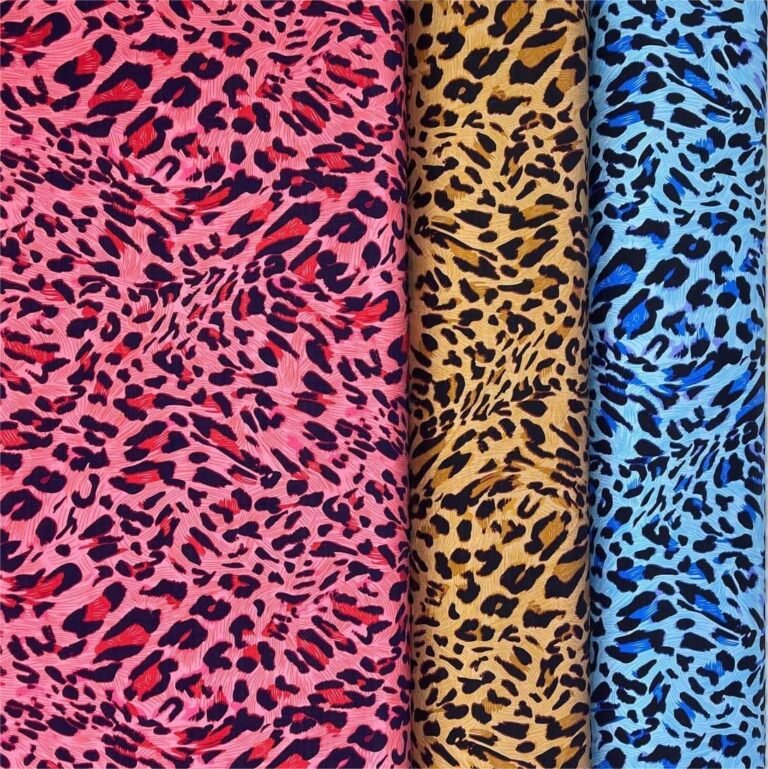 J129 Printed Rayon Polyester Blend Fabric