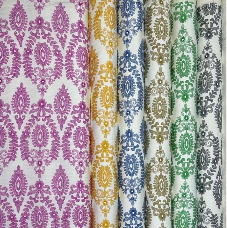 Printed Rayon Polyester Blend Fabric