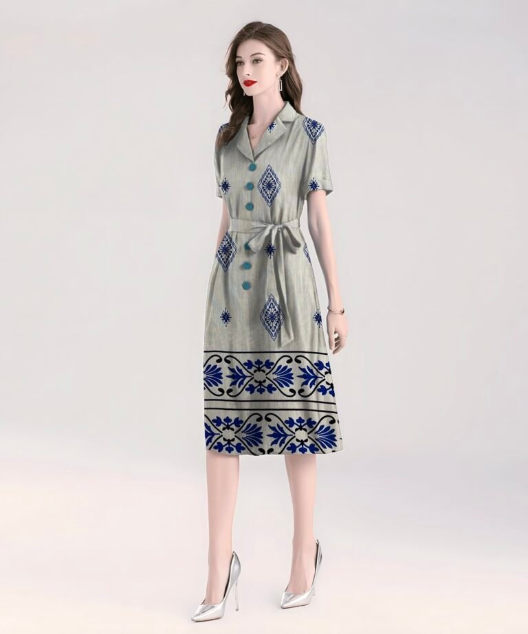 HL-J145 Printed Rayon Polyester Blend Fabric - Image 9