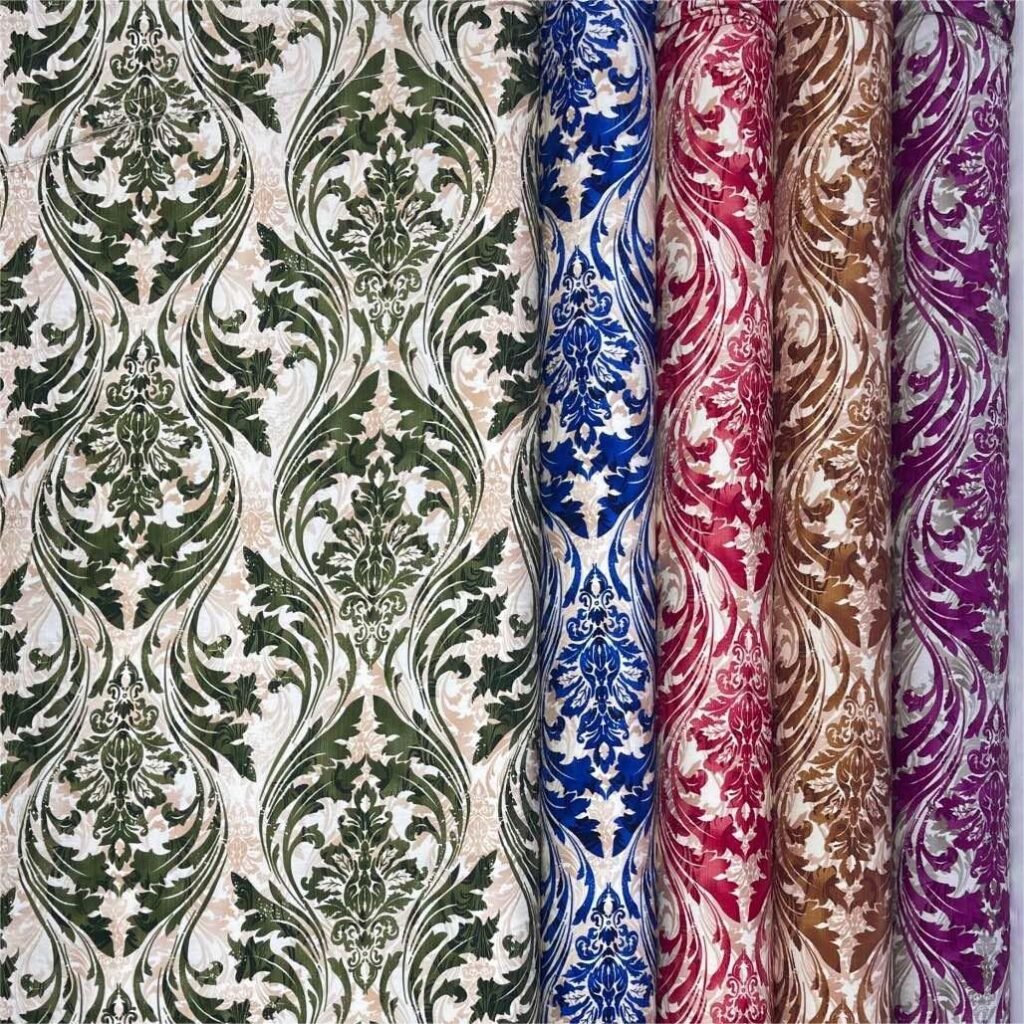 Printed Rayon Polyester Blend Fabric