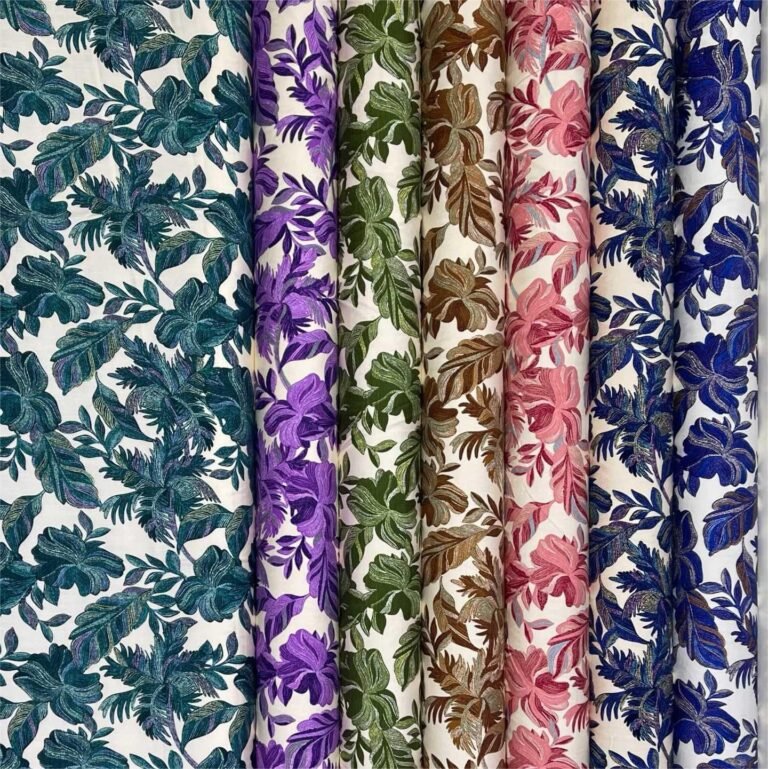 printed viscose rayon fabric