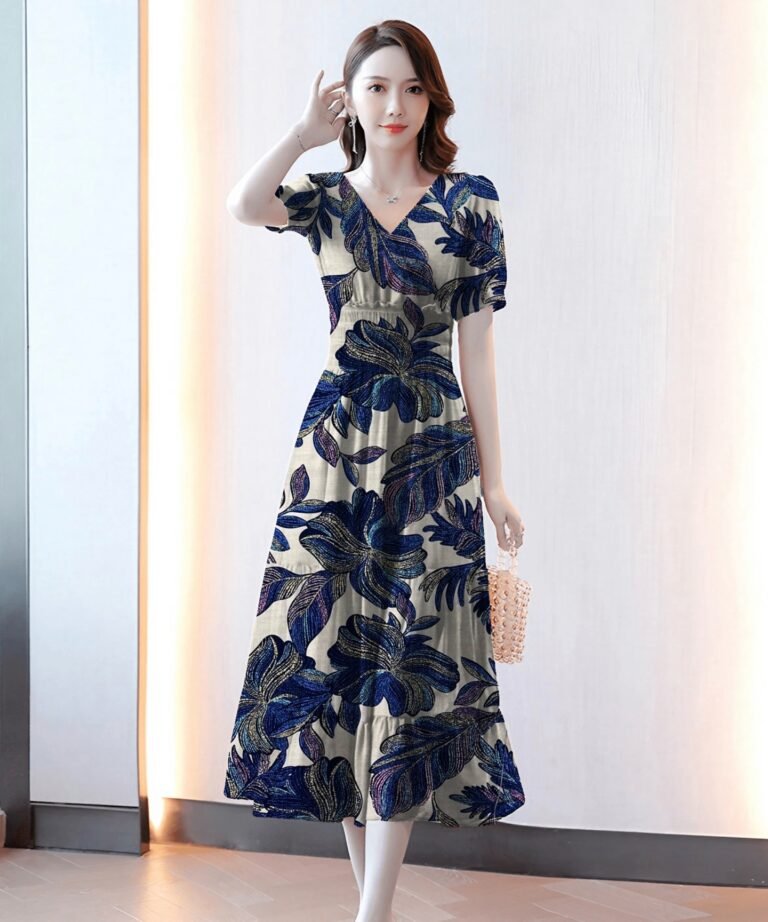 HL-J313 Printed Rayon Polyester Blend Fabric - Image 3