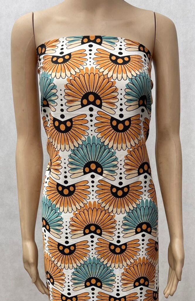 HL-J375 Printed Rayon Polyester Blend Fabric - Image 5