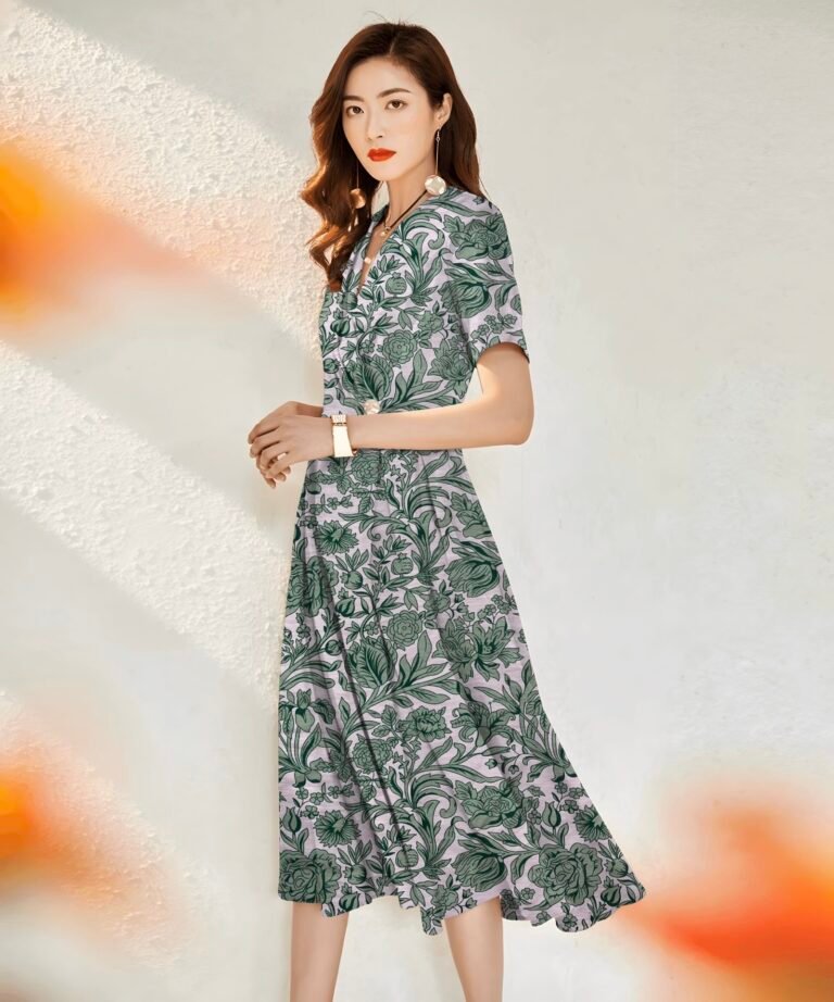 HL-J378 Printed Rayon Polyester Blend Fabric - Image 7