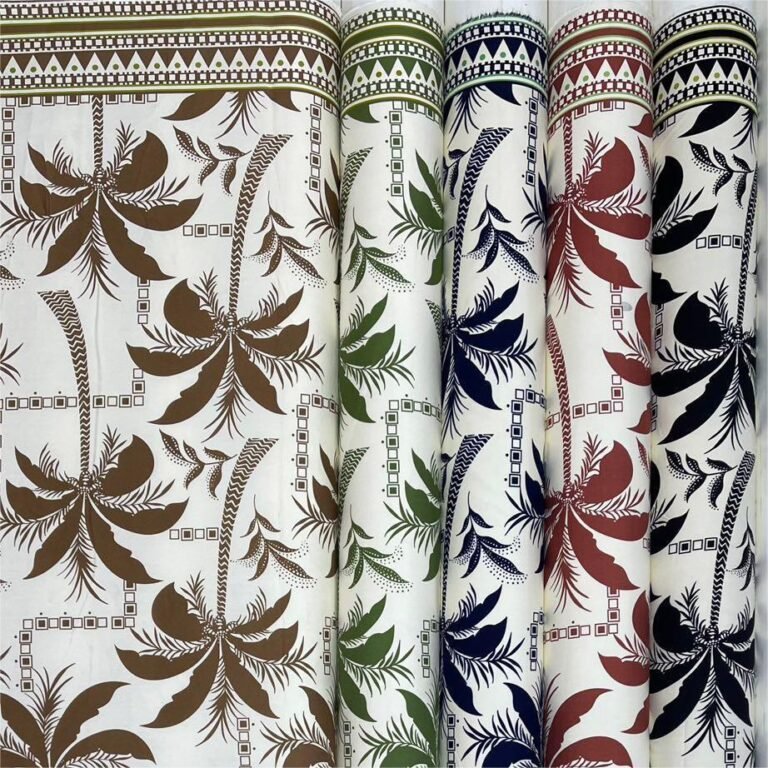 Printed Rayon Polyester Blend Fabric