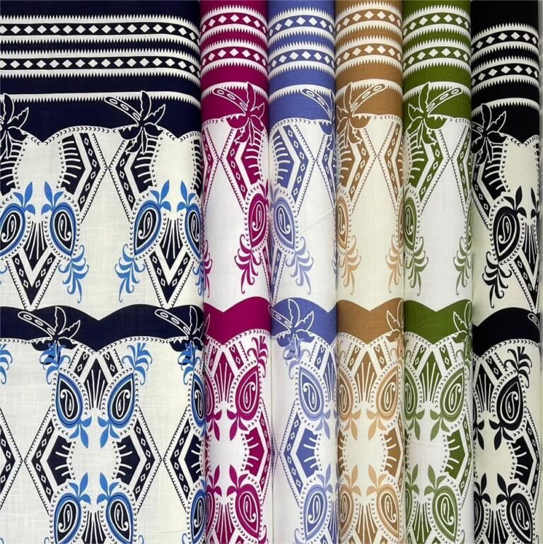 Printed Rayon Polyester Blend Fabric