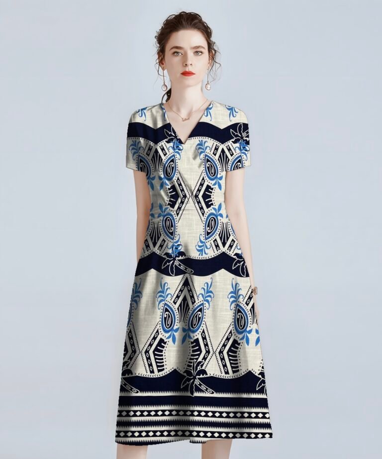 HL-J381 Printed Rayon Polyester Blend Fabric - Image 9