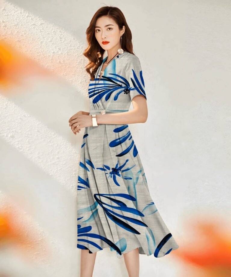 HL-J420 Printed Rayon Polyester Blend Fabric - Image 3
