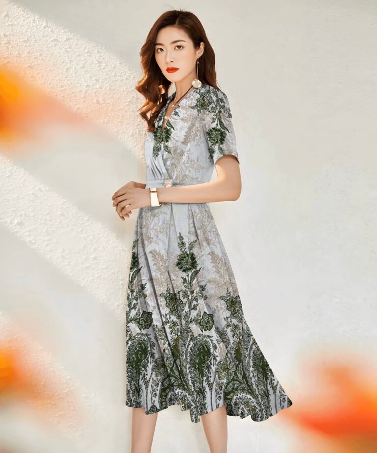 HL-J427 Printed Rayon Polyester Blend Fabric - Image 2