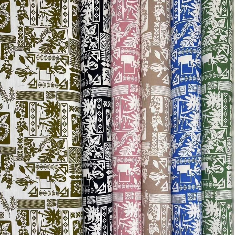 Printed Rayon Polyester Blend Fabric