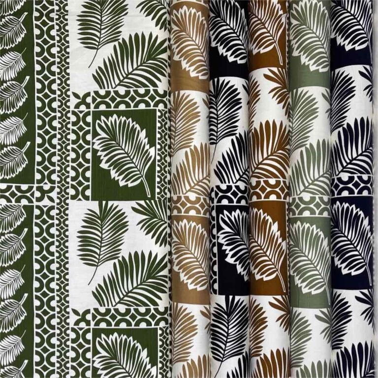 Printed Rayon Polyester Blend Fabric