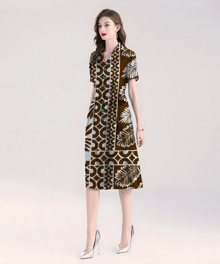 HL-J450 Printed Rayon Polyester Blend Fabric - Image 5