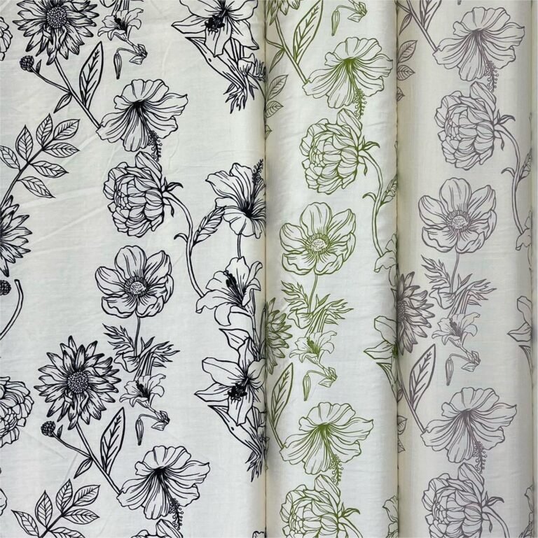 Printed Rayon Polyester Blend Fabric