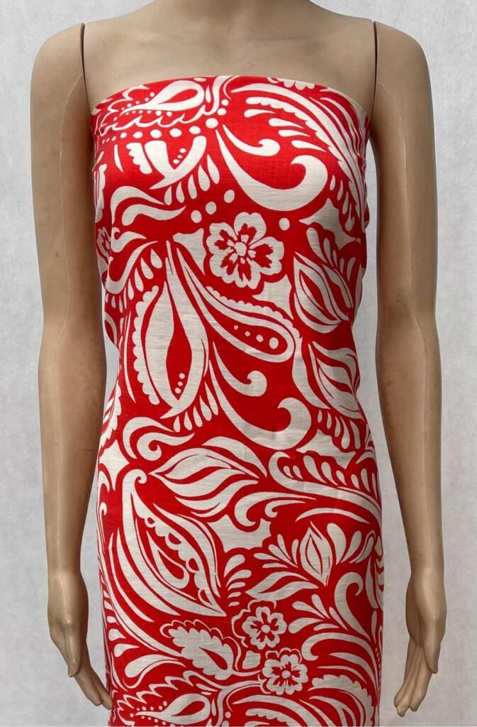 HL-J497 Printed Rayon Polyester Blend Fabric - Image 8