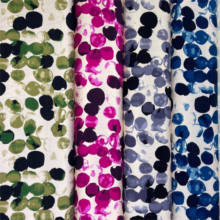 Printed Rayon Polyester Blend Fabric