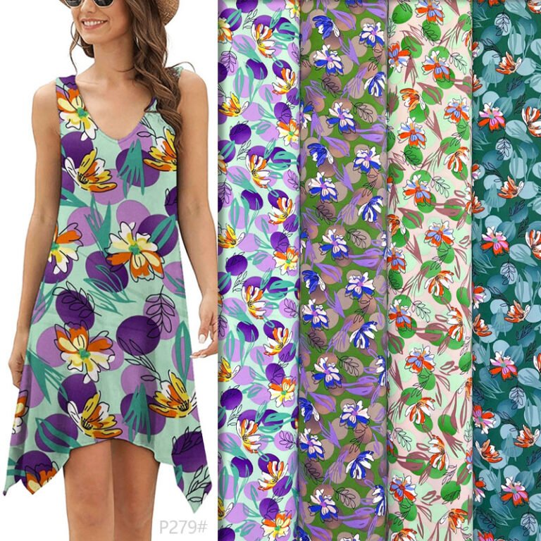 HL-P279 Polyester Broken Twill Printed Fabric - Image 2