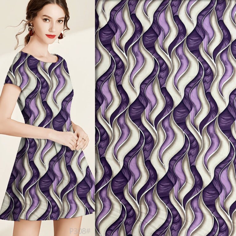 Polyester Broken Twill Printed Fabric