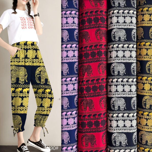 Polyester 4-Way Stretch Printed Fabric