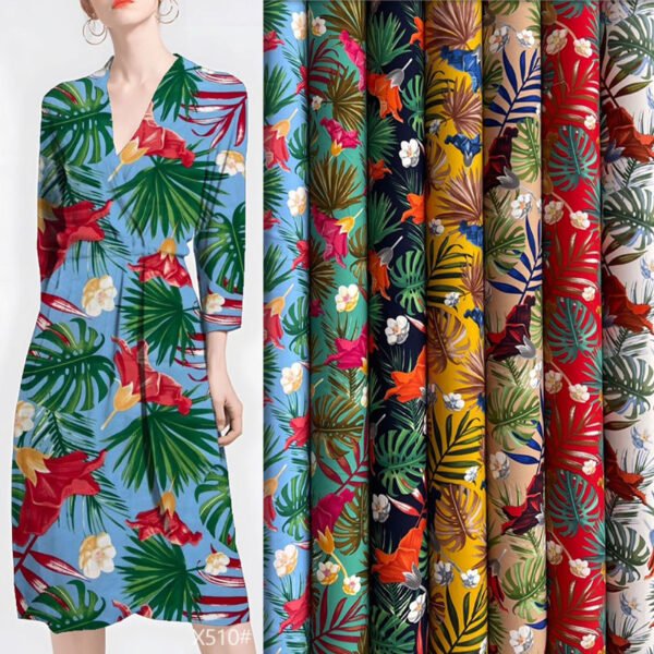 Polyester 4-Way Stretch Printed Fabric