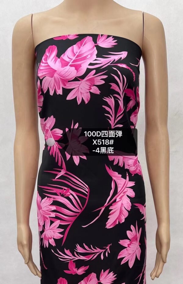 Polyester 4-Way Stretch Printed Fabric