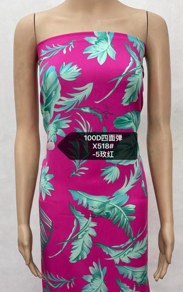 Polyester 4-Way Stretch Printed Fabric