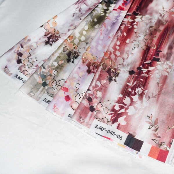 Foil Stamping Geometric Printed Polyester Woven Fabric Wholesale