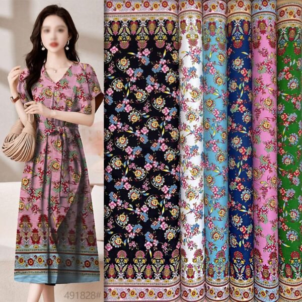 Printed 45s 100% Rayon fabric Rayon fabric for soft and comfortable clothing