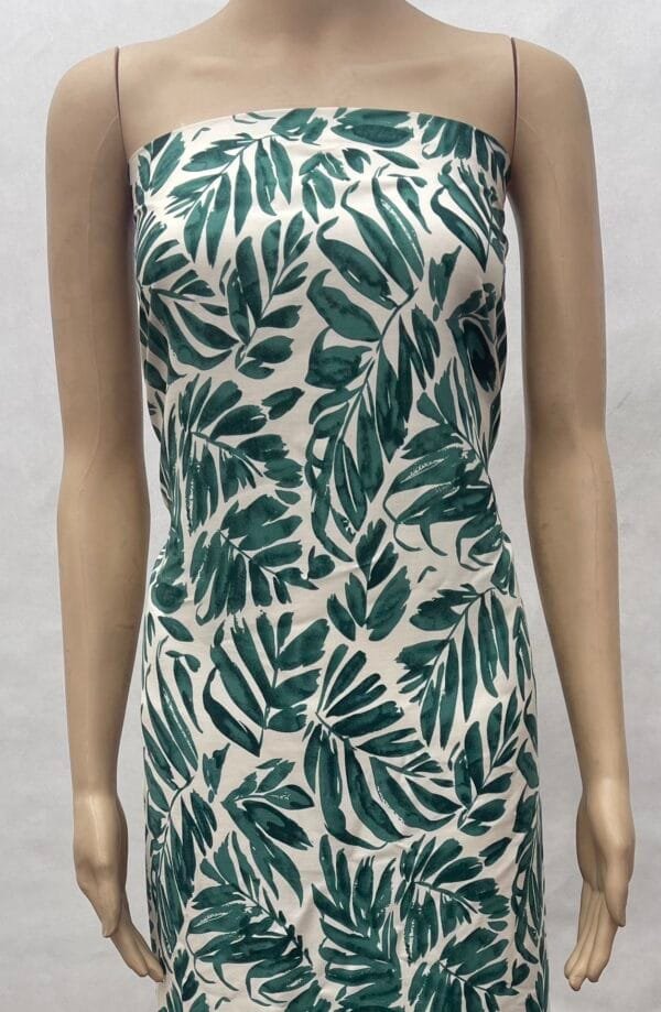 Tropical Leaf Print 45s Yarn 100% Rayon Fabric for lightweight clothing HL-491694