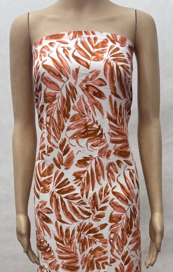 Tropical Leaf Print 45s Yarn 100% Rayon Fabric for lightweight clothing HL-491694