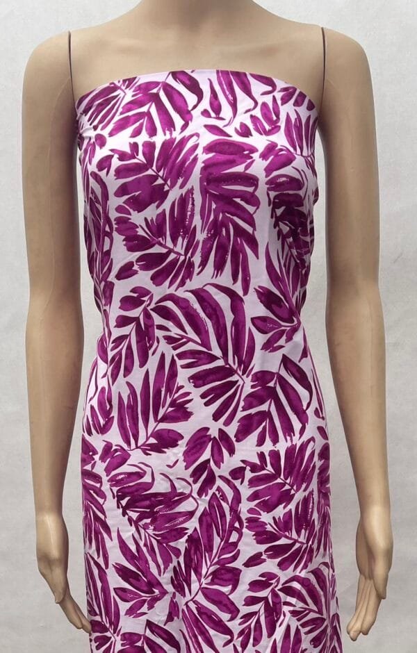 Tropical Leaf Print 45s Yarn 100% Rayon Fabric for lightweight clothing HL-491694