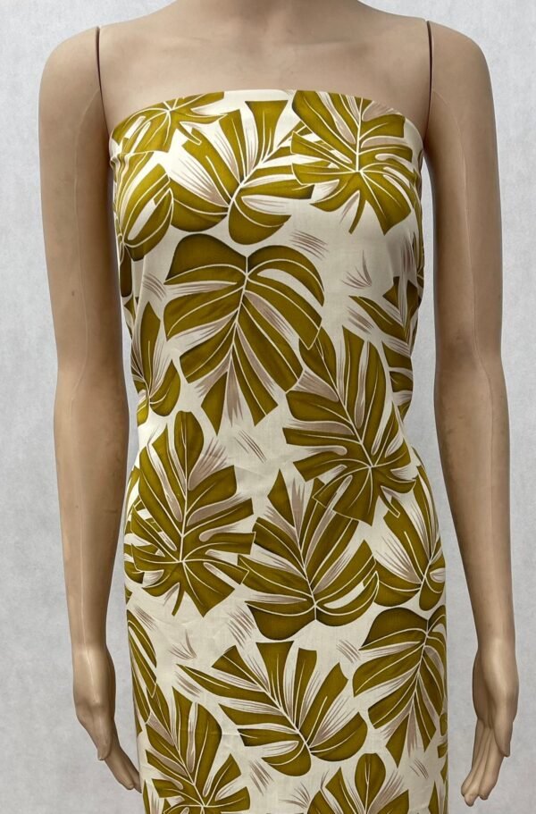 Tropical Leaf Print 45s Yarn 100% Rayon fabric HL-491785