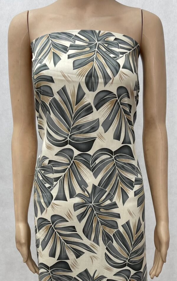 Tropical Leaf Print 45s Yarn 100% Rayon fabric HL-491785
