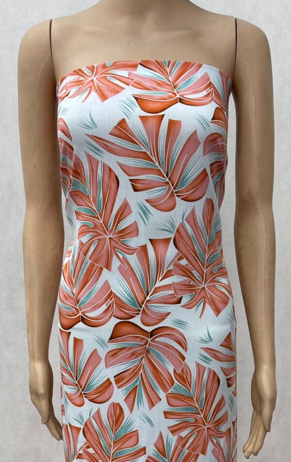 Tropical Leaf Print 45s Yarn 100% Rayon fabric HL-491785