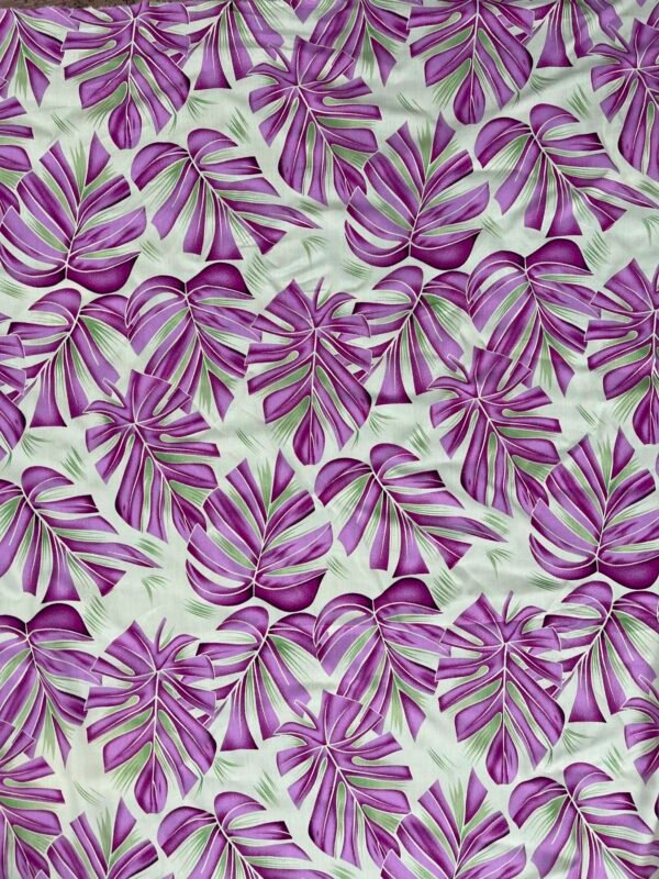 Tropical Leaf Print 45s Yarn 100% Rayon fabric HL-491785