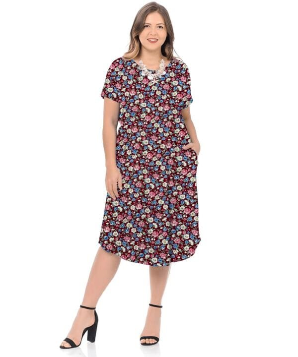 Micro Floral Print 45s Yarn 100% Rayon Fabric HL-491733