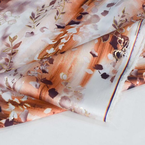 Foil Stamping Geometric Printed Polyester Woven Fabric Wholesale