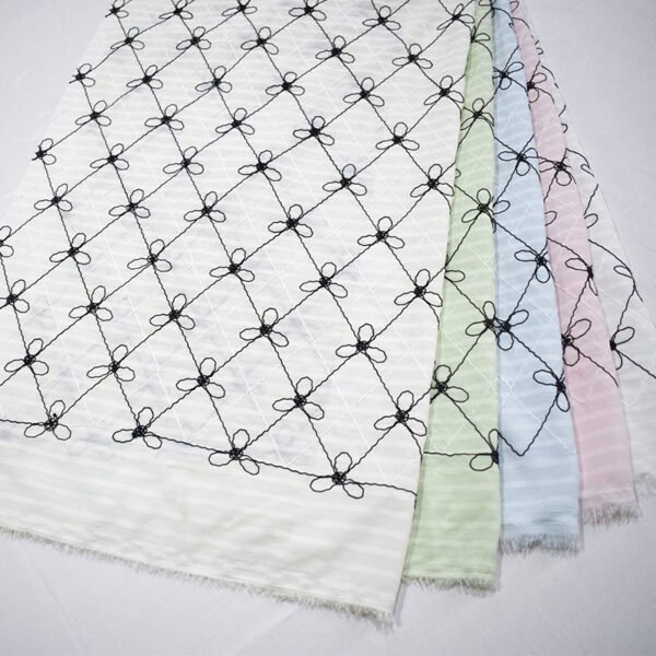 Polyester Plain Jacquard Fabric
