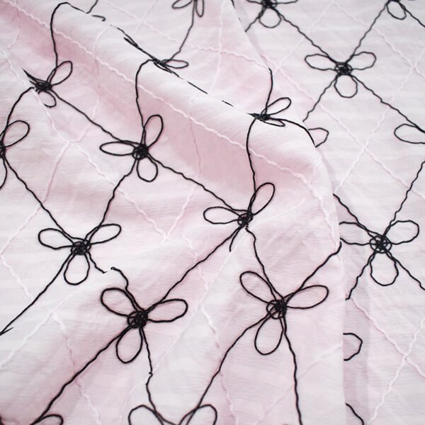 HL-WMX914 Polyester Plain Jacquard Fabric - Image 4