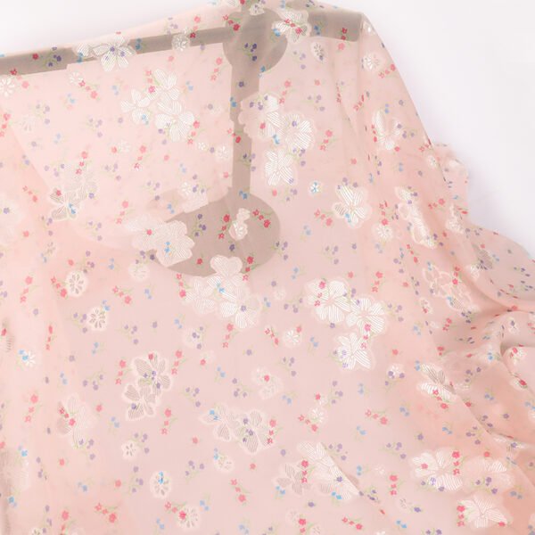 HL-Z009 Lightweight Floral Printed Polyester Chiffon Fabric Wholesale Dress Material - Image 11