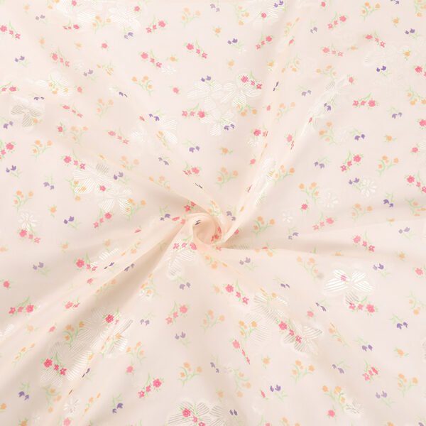 HL-Z009 Lightweight Floral Printed Polyester Chiffon Fabric Wholesale Dress Material - Image 7