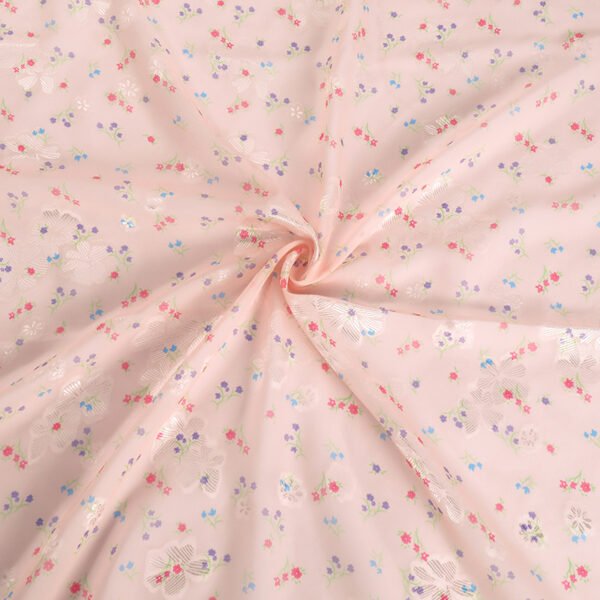 HL-Z009 Lightweight Floral Printed Polyester Chiffon Fabric Wholesale Dress Material - Image 10