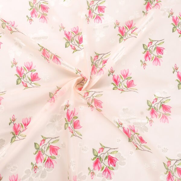 HL-Z011 Lightweight Floral Printed Polyester Chiffon Fabric Wholesale Dress Material - Image 11