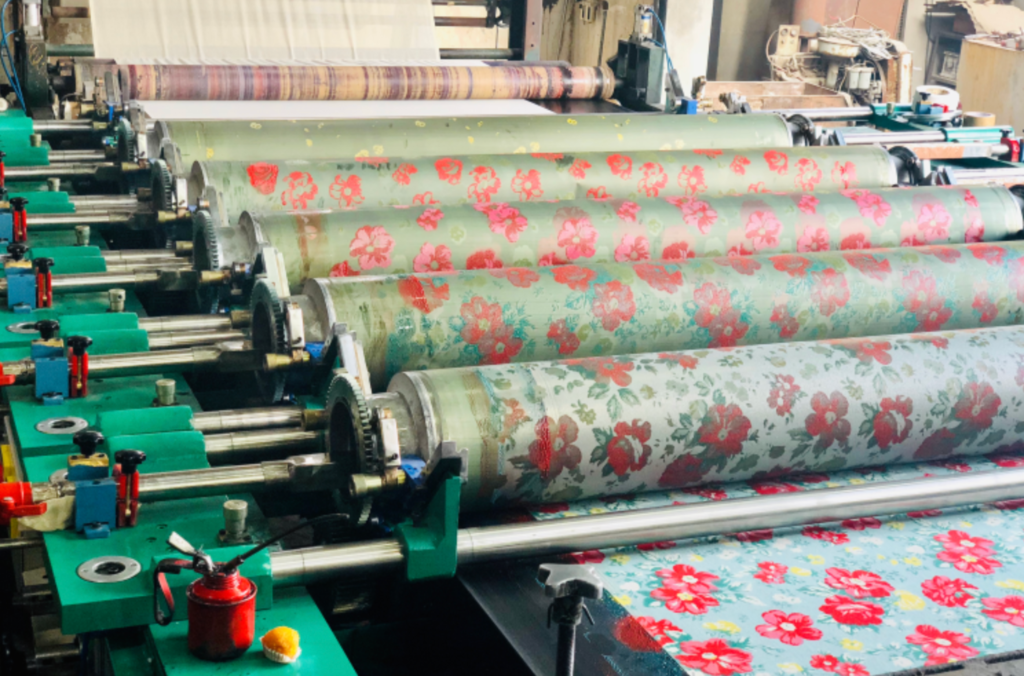 fabric roller printing